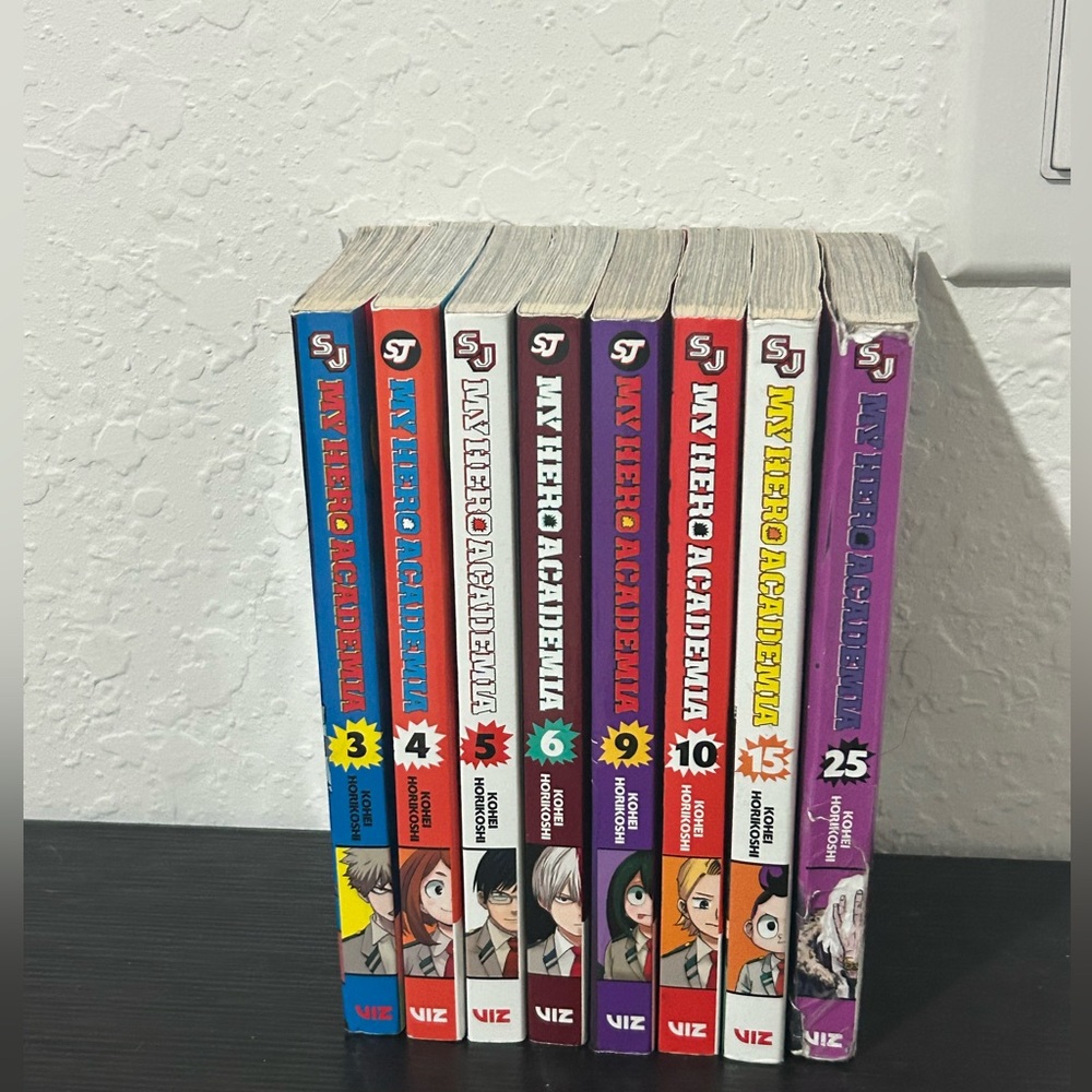 My Hero Academia Manga Lot – Volumes 3, 4, 5, 6, 9, 10, 15, 25